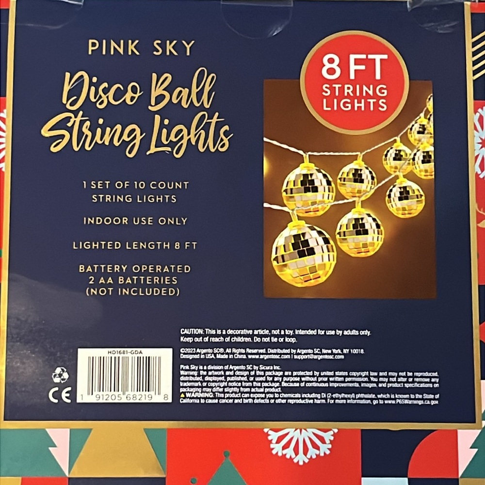Disco Ball String Lights - Picture 2 of 3